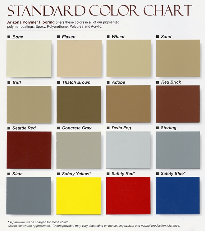 American Standard Color Chart - Photos Cantik